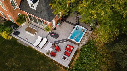 Canadian Spa St. Lawrence 20ft 17-Person 73-Jet Swim Spa