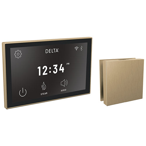 Delta Digital Interface and Contemporary Square Steam Head 5CH-550L | Empire Saunas