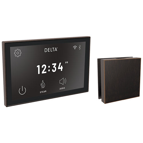Delta Digital Interface and Contemporary Square Steam Head 5CH-550L | Empire Saunas