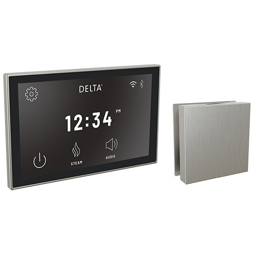 Delta Digital Interface and Contemporary Square Steam Head 5CH-550L | Empire Saunas