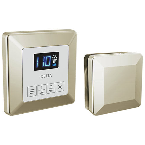 Delta SteamScape Square Control and Square Steam Head 5CH-250T | Empire Saunas