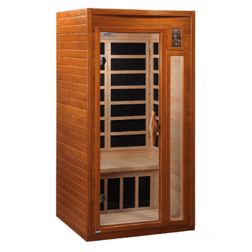 Left side view of the Golden Designs Dynamic Ultra Low EMF sauna