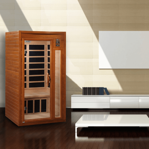 A dynamic view of the Golden Designs Ultra Low EMF sauna Barcelona