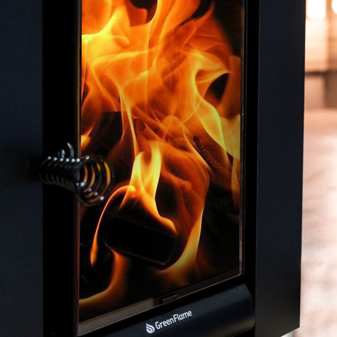 Harvia Greenflame 15.7Kw Wood Burning Stove WKLI22GESM | Empire Saunas