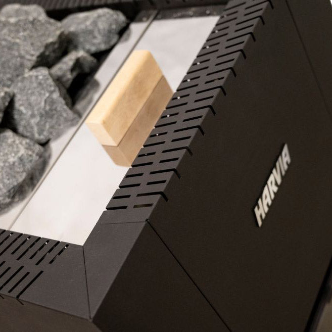 Harvia Greenflame 15.7Kw Wood Burning Stove WKLI22GESM | Empire Saunas