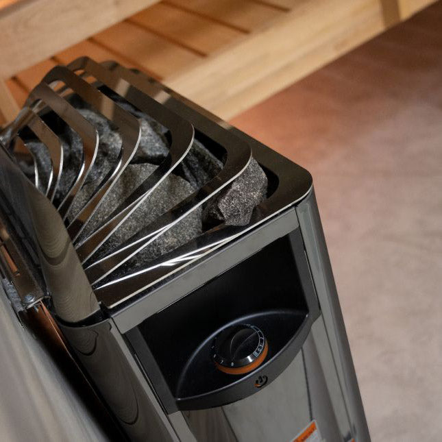 Harvia Wall Series 6Kw Black Electric HSW6U1B | Empire Saunas