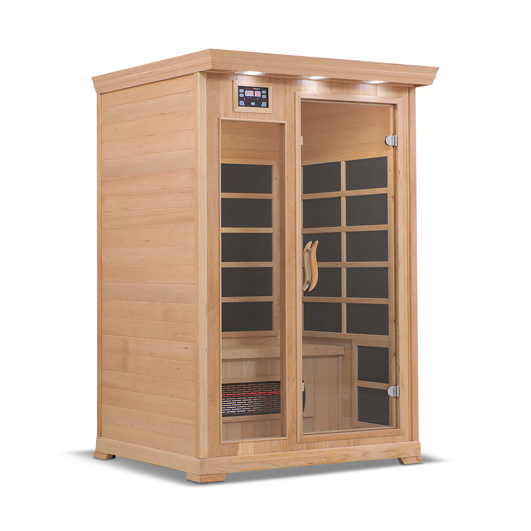 Healthsmart 2 Person Full Spectrum Infrared Sauna Cedar Right View