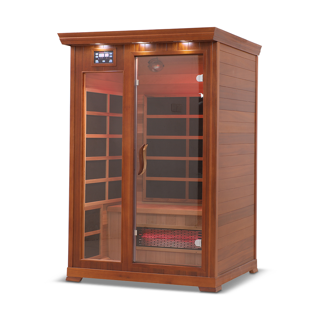 Healthsmart 2 Person Full Spectrum Infrared Sauna Hemlock Left View