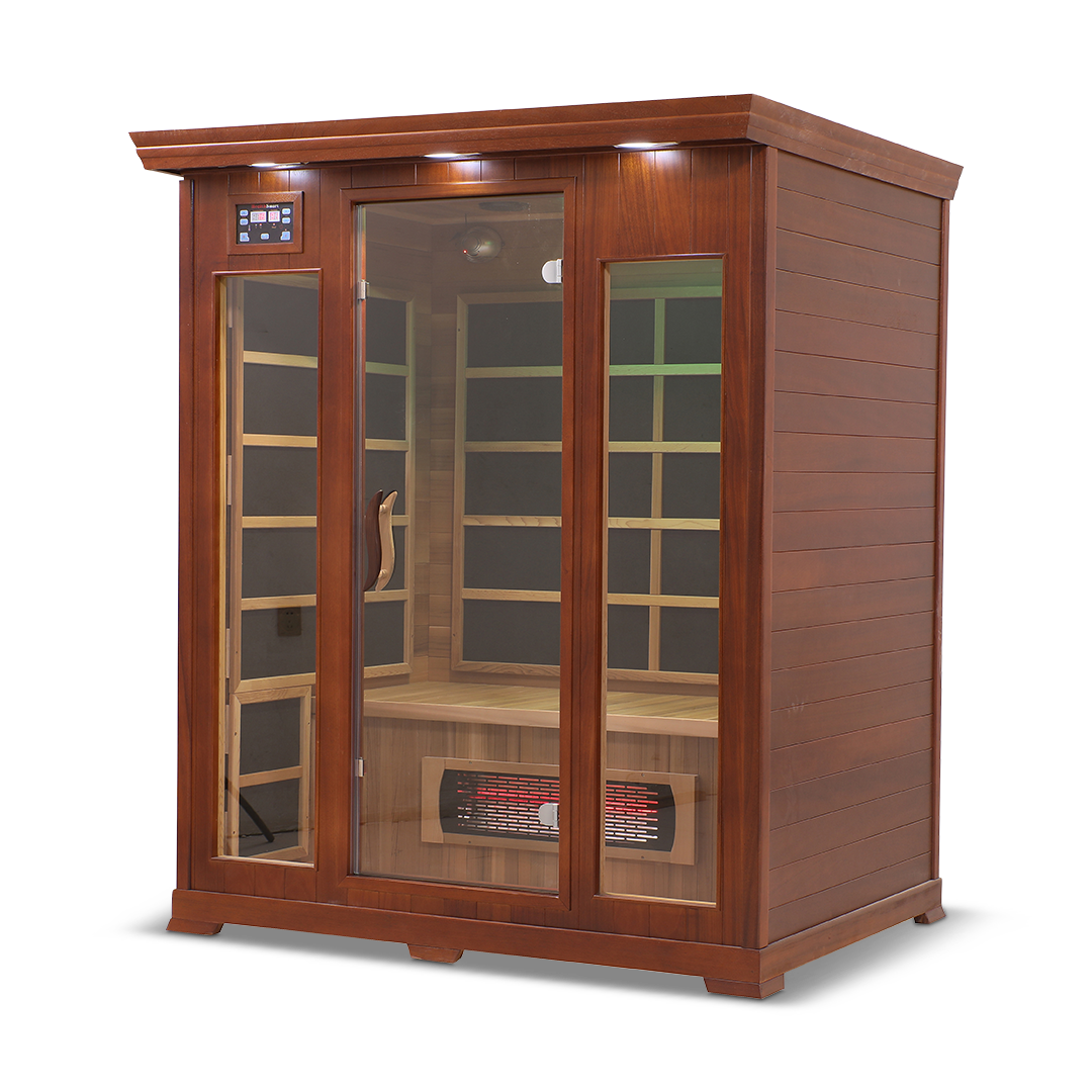 Healthsmart 3 Person Full Spectrum Infrared Sauna Hemlock Left View
