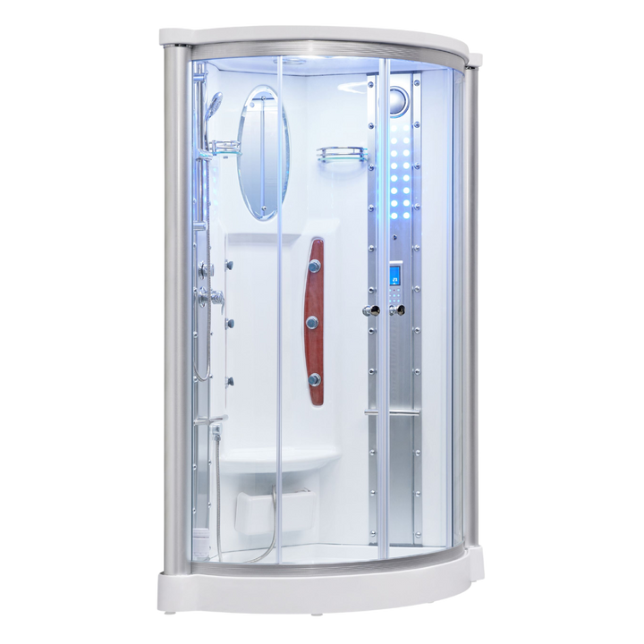 Luxury Bath Supply Mesa 1 Person Corner Steam Shower WS-801 | Empire Saunas