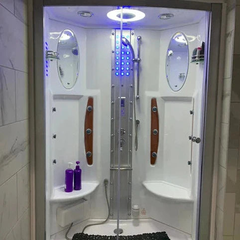 Luxury Bath Supply Mesa 2 Person Walk-in Steam Shower WS-803 | Empire Saunas