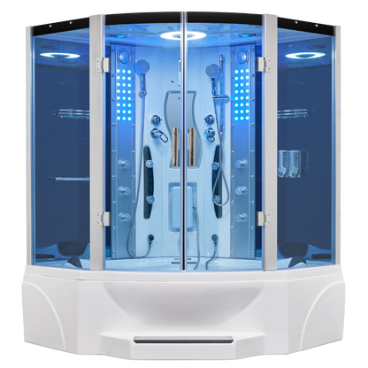 Luxury Bath Supply Mesa Steam Shower Tub Combo WS-608P | Empire Saunas