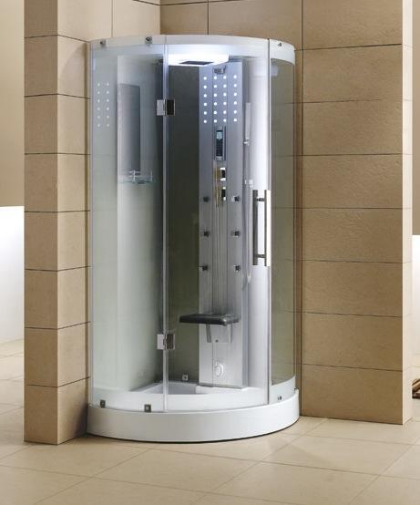 Luxury Bath Supply Mesa Walk in Steam Shower WS-302 | Empire Saunas