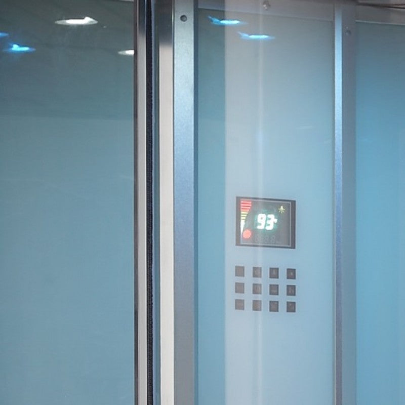 Luxury Bath Supply Platinum Walk-In Steam Shower Corner DZ963 | Empire Saunas