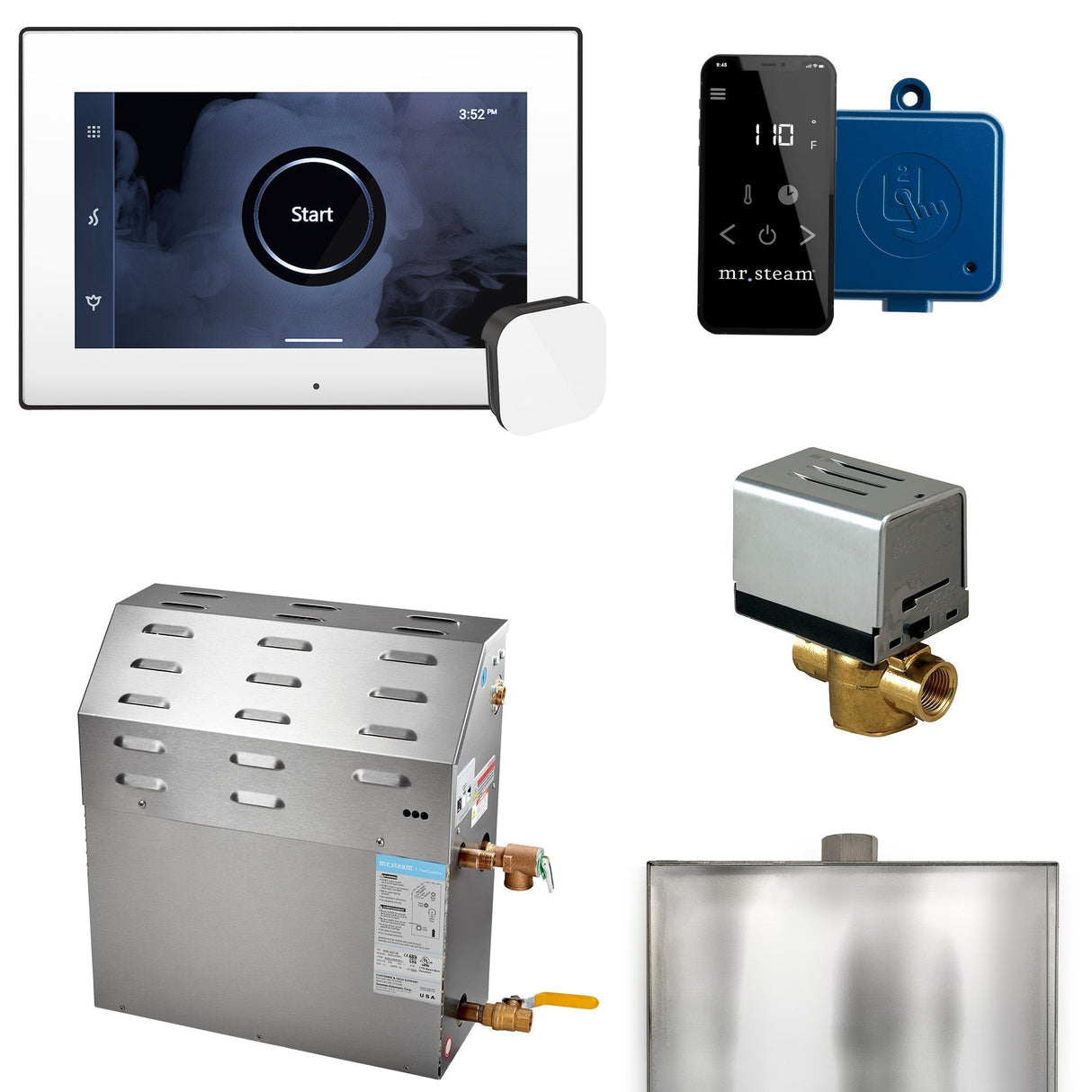 Mr.Steam Super XButler 12 kW Steam Shower Generator Package | Empire Saunas