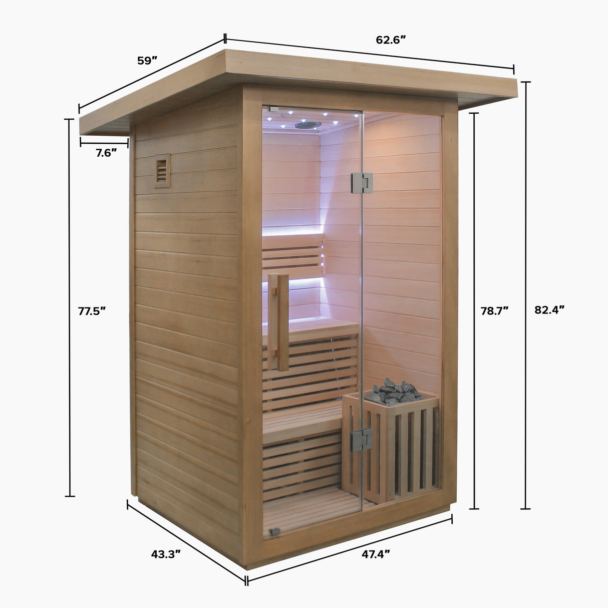 Revive Pre Assembled 3 Person Traditional | Empire Saunas