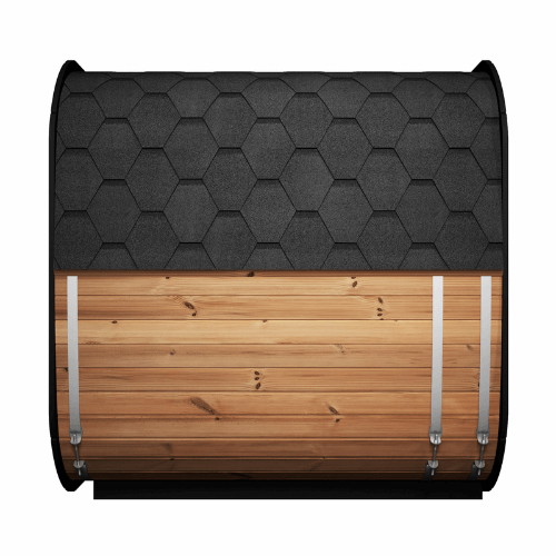 Saunalife Model Cl7G Cube Outdoor Home Sauna Kit Side View