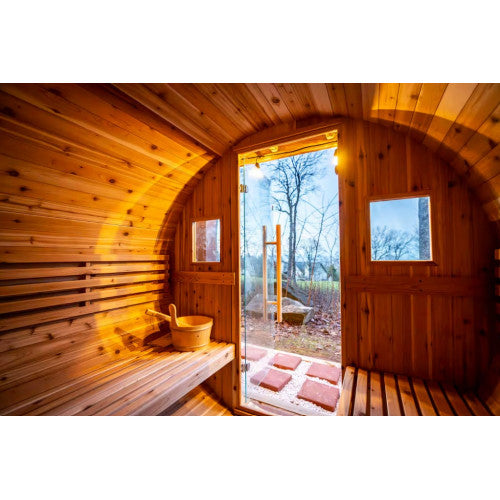 Sunray Aurora 2-4 Person Barrel Outdoor Aurora 300SH | Empire Saunas