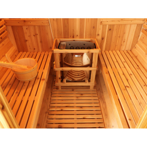 Sunray Aurora 2-4 Person Barrel Outdoor Aurora 300SH | Empire Saunas