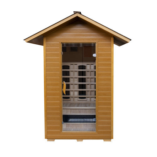 Sunray Burlington 2-Person Outdoor Infrared Cabin | Empire Saunas