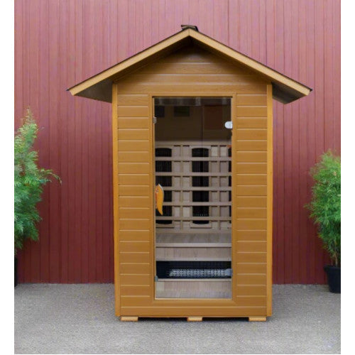 Sunray Burlington 2-Person Outdoor Infrared Cabin | Empire Saunas