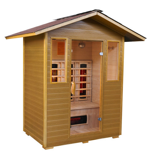 Sunray Grandby 3-Person Outdoor Infrared Cabin | Empire Saunas