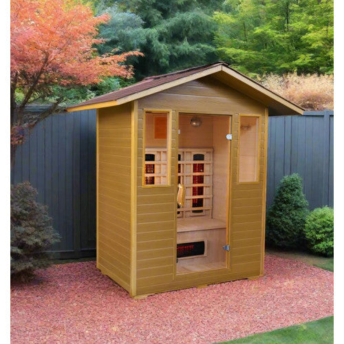 Sunray Grandby 3-Person Outdoor Infrared Cabin | Empire Saunas