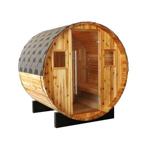 Sunray Oasis 2-4 Person Traditional Outdoor Barrel | Empire Saunas