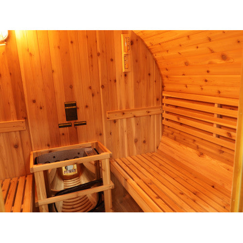 Sunray Oasis 2-4 Person Traditional Outdoor Barrel | Empire Saunas
