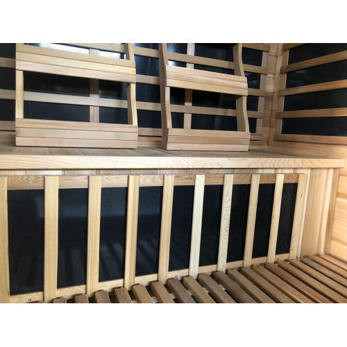 Sunray Savannah 3-Person Indoor Infrared Cedar | Empire Saunas