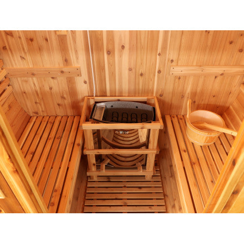 Sunray Solace 2-Person Outdoor Barrel Solace 200SH | Empire Saunas