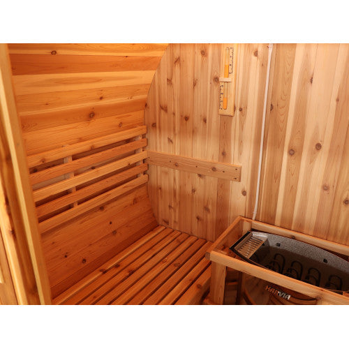 Sunray Solace 2-Person Outdoor Barrel Solace 200SH | Empire Saunas