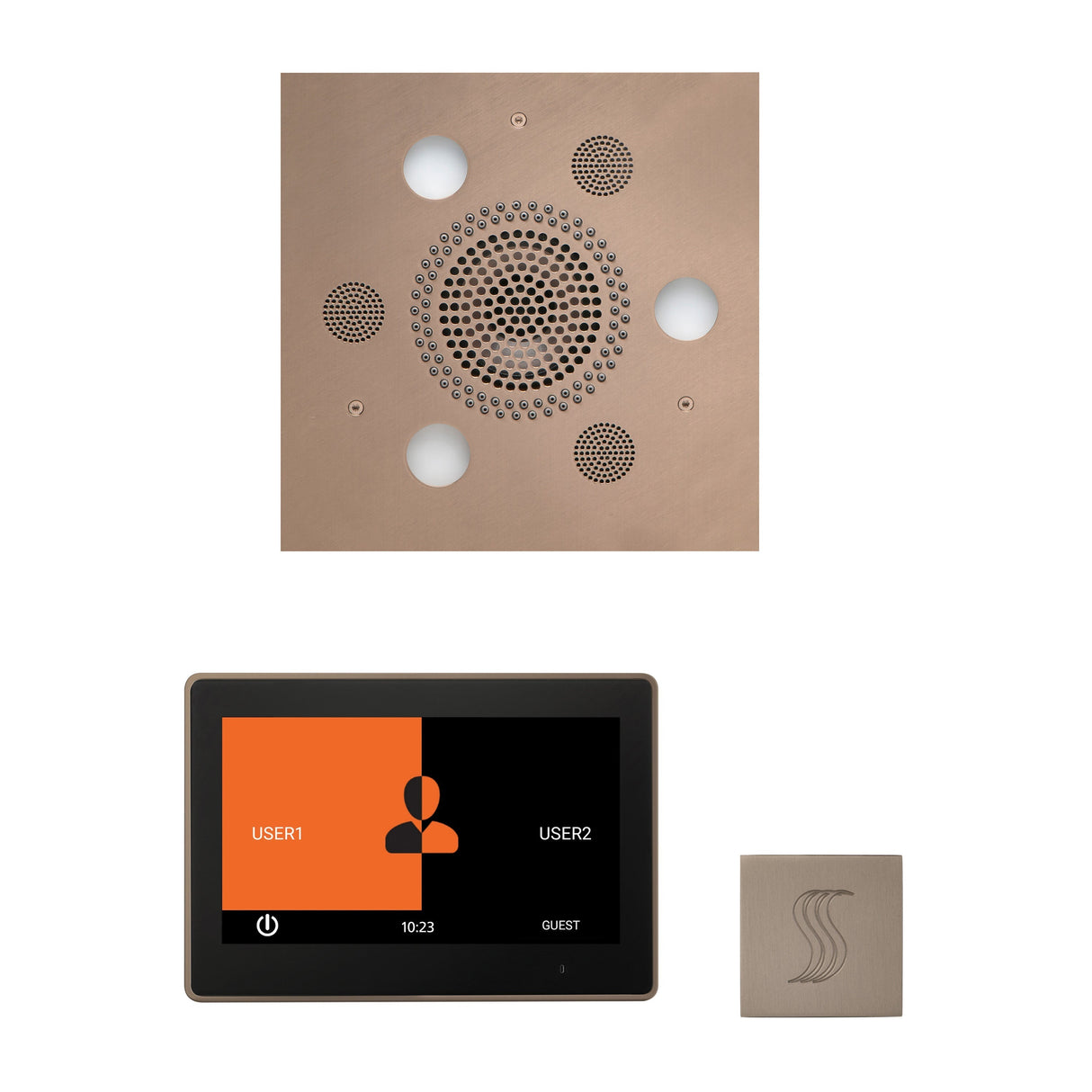 Thermasol The Wellness Steam Package with 10’’ ThermaTouch Square | Empire Saunas