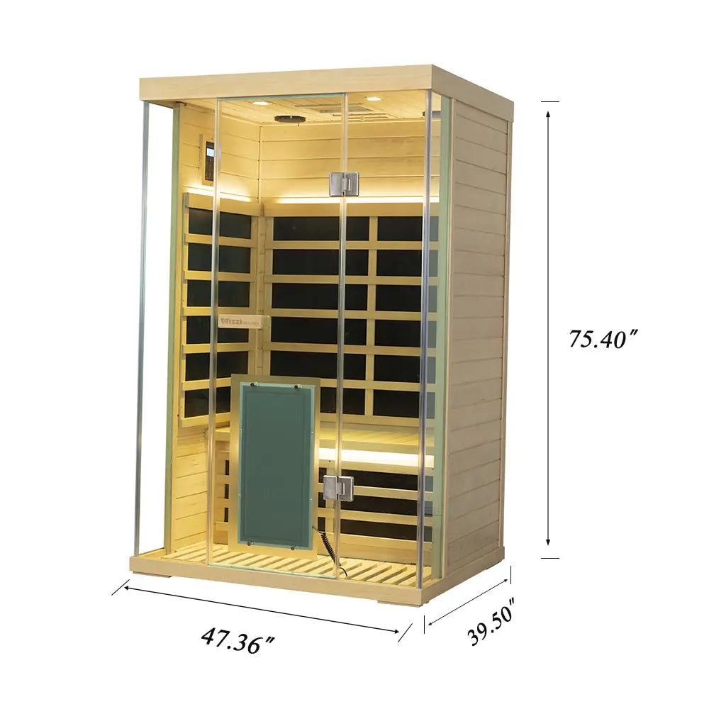 Wizzisaunas 2 Person Full Spectrum Low EMF Infrared | Empire Saunas