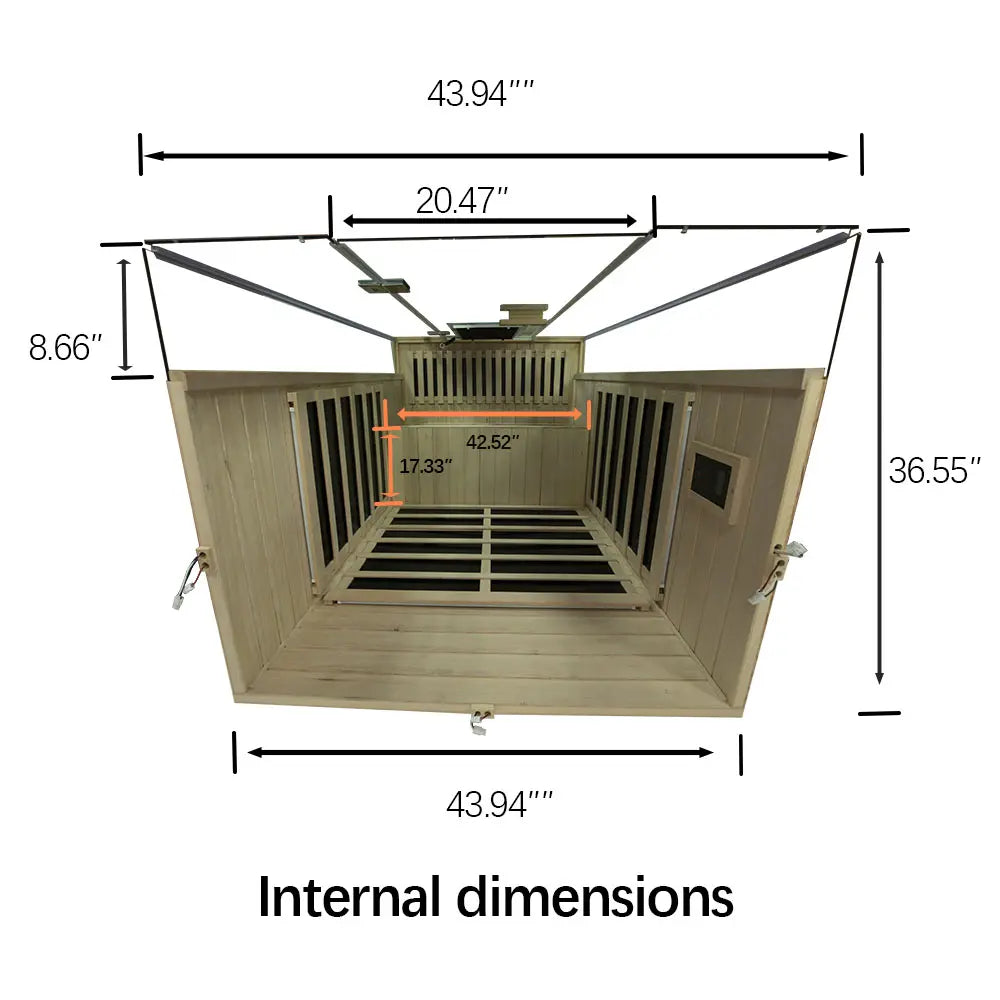 Wizzisaunas 2 Person Full Spectrum Low EMF Infrared | Empire Saunas