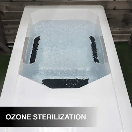 Liberty Spas 1-Person Cold Plunge Chill1000 | Lifestyle Image Ozone Sterilization