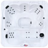 American Spas 6 Person Bench 40 Jets Spa Tub View