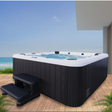 American Spas 6 Person Bench 45 Jets Spa Outdoor View