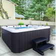 American Spas 6 Person Bench 56-Jet Spa Outdoor View