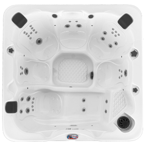 American Spas 6 Person Lounger 45 Jets Spa Tub View