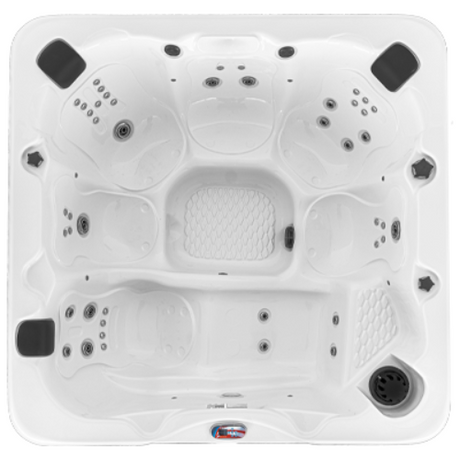 American Spas 6 Person Lounger 45 Jets Spa Tub View