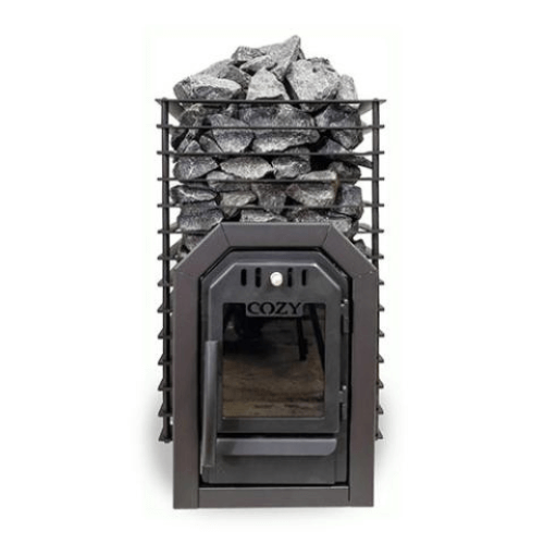 Cozy Heat COZYQUATTROTW12 Thru-Wall Sauna Stove Front View