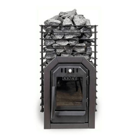 Cozy Heat COZYQUATTROTW18 Thru-Wall Sauna Stove Front View