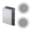 Delta 2 Bluetooth White Speakers Audio System 5SP-MU-3 | Empire Saunas