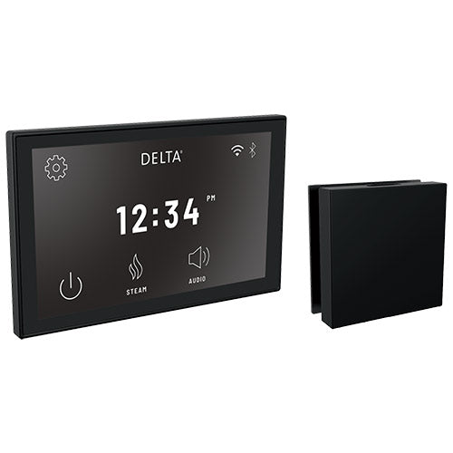 Delta Digital Interface and Contemporary Square Steam Head 5CH-550L | Empire Saunas
