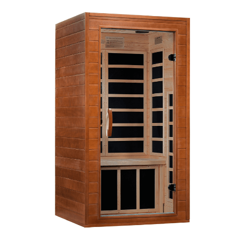 Left side view of the Golden Designs Dynamic Avila Low EMF Infrared Sauna