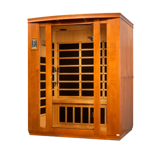 Right side view of the Golden Designs Dynamic Bellagio Low EMF Infrared Sauna