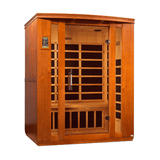 Left side view of the Golden Designs Dynamic Bellagio Low EMF Infrared Sauna