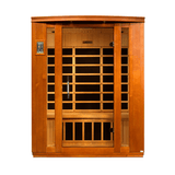 Front view of the Golden Designs Dynamic Bellagio Low EMF Infrared Sauna