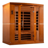 Left side view of the Golden Designs Dynamic Bergamo Low EMF Infrared Sauna